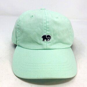 Ivory Ella Hat Mint Green Elephant Logo Strapback Baseball Cap Twill Adjustable